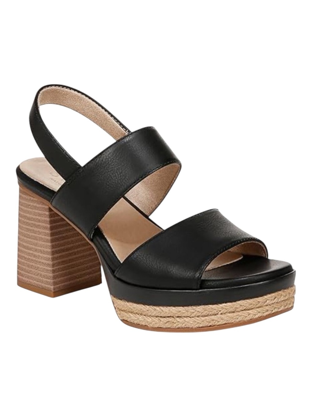 SOUL Naturalizer Women's Holly Slingback Platform Sandals, black size 8.5
